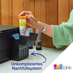 Epson EcoTank ET-2870 A4-Multifunktions-Wi-Fi-Tintentankdrucker, mit einem im Lieferumfang enthaltenen Vorrat an Tinten bis zu 3 Jahren