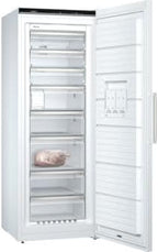 Siemens GS54NAWCV iQ500 Gefrierschrank, 176 x 70 cm, 327 L, noFrost nie wieder abtauen, bigBox Platz für großes Gefriergut, varioZone flexible Glas-und Schubladen, Weiß