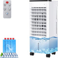 Klimaanlage Mobil, Klimageräte Tragbarer Luftkühler Ventilator mit Wasserkühlung 6L, 15H Timer, 3 Modus Geschwindigkeit, Air Conditioner Klimaanlage Ohne Abluftschlauch für Zuhause Dachgeschoss Büro