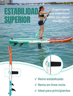 Niphean Tabla Paddle Surf Hinchable para Adultos con Todos los Accesorios, 320cm Paddle Surf Hinchable para Todos los Niveles, Sup Capacidad 200kg para 2 Personas, Stand up Paddle Board con Asiento