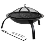 Barbacoa Exterior De Metal Con Parrilla Negro