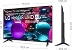 50UA73006LA - TV 50", UHD 4K, WebOS 25, Ultimate IA, HDR10 Pro, Super Upscaling, Dolby Digital Plus, Google Assistant, Negro