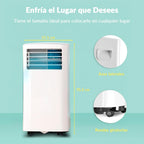 COMFEE Pingüino Aire Acondicionado Portátil 8000 BTU / 2000 Frigorías – Climatizador sin unidad exterior – Enfriador Silencioso Bajo Consumo con Kit de Ventana | 3x1 Refrigera, Ventila y Deshumidifica