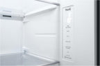 LG GSGV81PYLL Side by Side Kühlschrank, Klasse E, 635 L, Instaview, Kühlschrank mit Gefrierfach, Eis-, Crushed Ice- Wasserspender, Total NoFrost, Smart Inverter Kompressor, Wi-Fi
