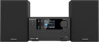Microcadena HiFi Kenwood M-725DAB-B con CD, USB, Dab+ y Bluetooth Audio-Streaming. Color: Negro - Mini Equipo de Musica para casa