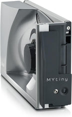 GRAEF MYtiny MT1000 - Cortadora plegable, 170 W, cuchilla Ø170 mm, metálica, corte 0-15 mm, pan, compacta, Made in Germany, plata