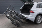 Fischer Kupplungs-Fahrradträger ProlineEvo 2, für 2 Fahrräder bis 60kg Nutzlast, E-Bike geeignet, vormontiert, abschließbar, faltbar