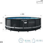 Intex Piscina elevada redonda Ultra XTR Frame 488x122 cm con depuradora (55216)