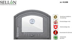 Sellon24® H1208 - Puerta de horno de hierro fundido