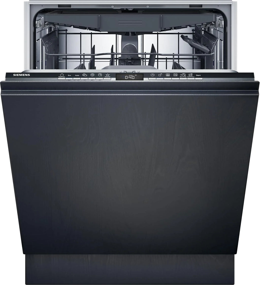Siemens SN63EX06VE, iQ300 Smarter Geschirrspüler, Vollintegrierte Spülmaschine, 60 cm, Besteckschublade, Extra leise, varioSpeed, Automatische Türöffnung, Dreifach rackMatic, infoLight, intesiveZone