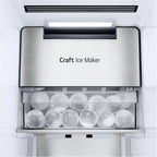 LG GSGV81PYLL Side by Side Kühlschrank, Klasse E, 635 L, Instaview, Kühlschrank mit Gefrierfach, Eis-, Crushed Ice- Wasserspender, Total NoFrost, Smart Inverter Kompressor, Wi-Fi