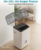 Midea Deshumidificador de Humedad 20L Silencioso | WiFi/App, Modo Secado de Ropa y Auto Antihumedad, Purificador Eléctrico Antibacterias, moho y Condensación | Ideal en habitaciones hasta 50m2/150m3