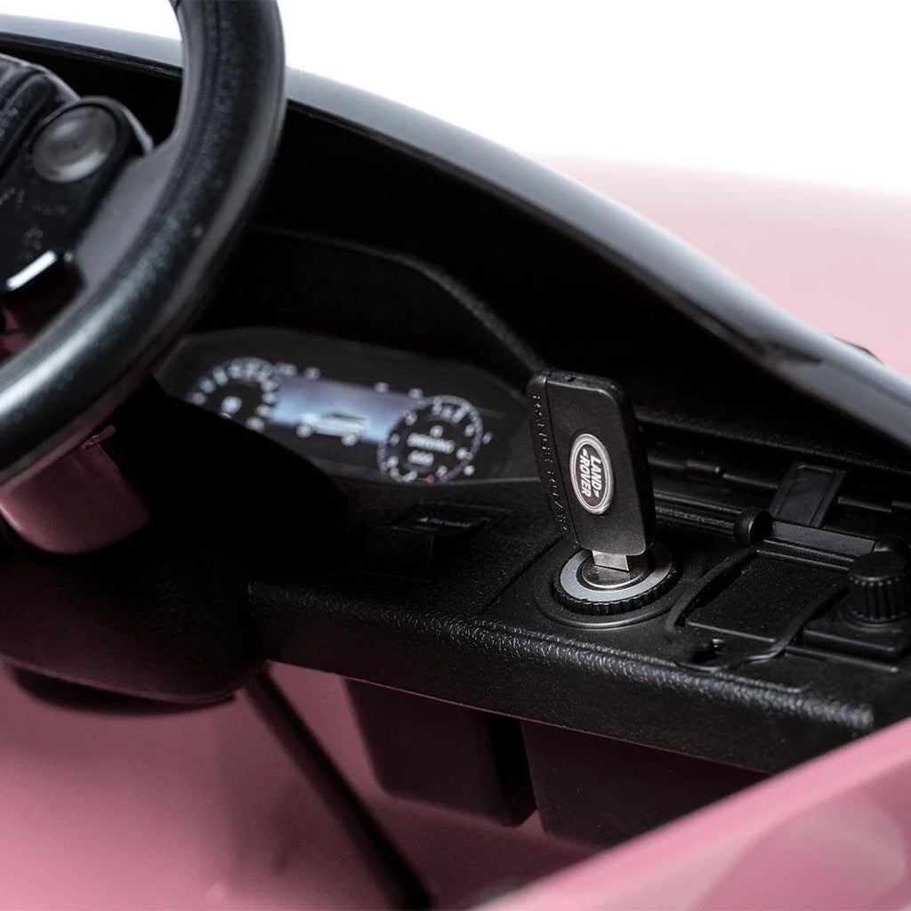 Coche eléctrico Infantil Rosa Land Rover Evoque 12V con Pantalla MP4, Mando a Distancia y Ruedas de Goma EVA