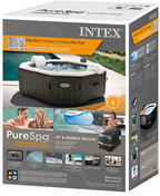 Intex Spa hinchable 4 personas octogonal, Burbujas Deluxe y chorros de agua (55081)