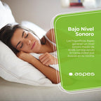 Aspes Frigorífico 2 Puertas Blanco AF145503E. Capacidad 206 Litros, Puerta Reversible, Bajo Nivel Sonoro, Eficiencia Energética Clase E
