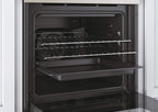 Candy FCC603NAV - Horno eléctrico empotrable, ventilado, capacidad 65 litros, multifunción y función pizza, 8 programas, 56,8 x 59,5 x 59,5 cm, estilo rústico, avena, clase A+