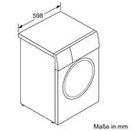2025 Bosch WAN282K3, Serie 4, Lavadora de carga frontal, 8 kg, 1400 rpm, SpeedPerfect, máximo ahorro de energía y agua, función de añadir ropa, especialmente higiénica, AquaStop, IronAssist