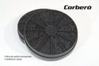 Corberó - Campana Decorativa | NYASA9000B | 90 cm | 3 Velocidades, Control Touch, Caudal 1000 m3/h | Cristal Negro
