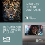 Panasonic TB-24S40AEZ, Serie S40 24 Pulgadas HD LED Smart TV, 2024, TiVo, Control De Voz Google y Alexa, Modo De Juego, Reproductor Multimedia, HDR, HDMI, WLAN, Experiencia Visual Excepcional