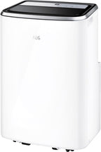 AEG Chillflex Pro AXP26U338CW mobile Klimaanlage / LED Display / Touch-Buttons / Fernbedienung / 30-40 m² / Kühlfunktion / Ventilator / Entfeuchtungsfunktion / Automatik / weiß/silber/schwarz