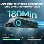 AIPER Scuba S1 2025 Robot Piscina Limpiafondos y Paredes,Aspirador Piscinas Fondos con Batería Mejorada 180 min,Filtración Ultrafina + App y OTA,para Piscinas hasta 150 m²
