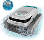 Cecotec Robot Limpiapiscinas para Fondos, Paredes y Línea de Flotación Conga Pooldroid 5000 TotalClean Pearl. Superficies 100m2, Pendiente Máx 90º, Limpieza Ordenada, Autonomía 100min, Capacidad 4L