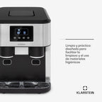 Klarstein Maquina de Hielo Doméstica, 1,8L, Gris oscuro, Ice Maker Encimera 15 kg, para Hacer Cubitos de Hielo y Picado en Casa, con Panel Táctil y Sistema Fácil Limpieza, Función Rápida