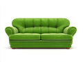 Sofás 2 plazas de tela 180x88x80 cm verde - diseño clásico acolchado