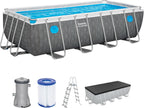 Bestway Juego de Piscina Rectangular Splashview de 16' x 8' x 48"/4.88 MX 2.44 MX 1.22 m