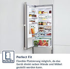 Bosch KGN36NWEA Serie 2 Kühl-Gefrier-Kombination, 186 x 60 cm, 215 L Kühlen & 87 L Gefrieren, NoFrost nie wieder abtauen, LED-Beleuchtung gleichmäßige Ausleuchtung