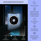 Klarstein Mobile Klimaanlage mit Abluftschlauch, 5-in-1 Klimagerät, Ventilator, Luftentfeuchter, Luftreiniger & Nachtmodus, App-Steuerung, Kleine & Portable für Wohnung & Büro, 12000 BTU