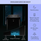 Klarstein Mobile Klimaanlage mit Abluftschlauch, 4-in-1 Klimagerät, Ventilator, Luftentfeuchter & Nachtmodus, Kleine & Portable Klimaanlage für Wohnung & Büro, Niedriger Verbrauch, 14000BTU
