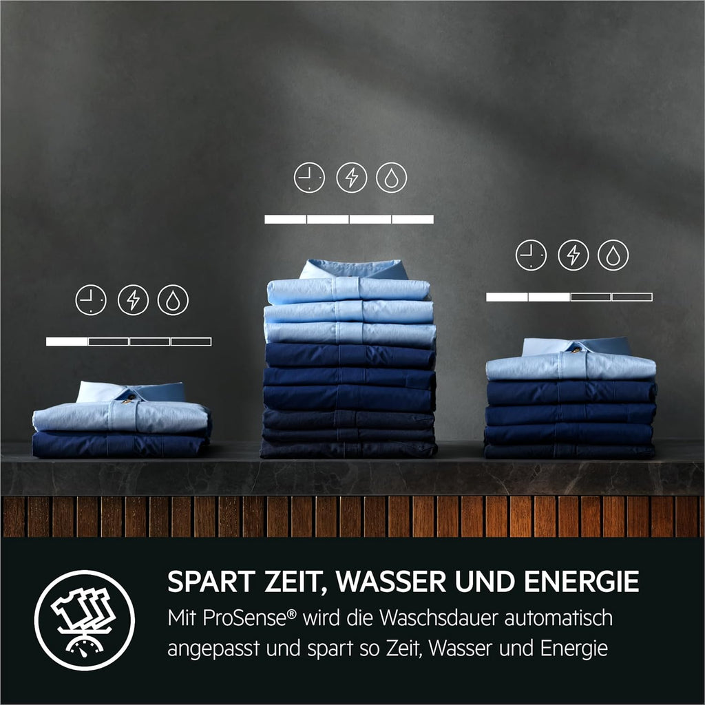 AEG Waschmaschine Toplader, Serie 6000 ProSense: Mengenautomatik, 6 kg, EEKL A, SoftOpening Trommeldeckelöffnung, Wasserschutzalarm, Wasserstoppschlauch, Inverter Motor, 1400 U/min, LTR6A41460