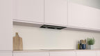 Balay – Campana Extractora Decorativa Integrable, 60 cm de ancho, 4 potencias de extracción, Instalación en Salida de Humos o Recirculación, Negro, 3BD967GN