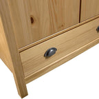 vidaXL Armario de 2 Puertas Muebles para Ropa Roperos Guardarropas de Dormitorio Organizador Colgar Almacenamiento 89x50x170 cm Blanco Madera Pino