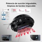 roborock Saros Z70 Robot Aspirador con Brazo Mecánico OmniGrip Plegable de 5 Ejes, Succión de 22000 Pa, Doble Sistema antienredos, Diseño Ultrafino de 7,98 cm y Evitar 108 Tipos de Obustáculos, Negro