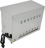 Tostador Eléctrico Industrial de Cuarzo 2 Plantas, 3000W, Acero Inoxidable, Parrilla y Bandeja Recogemigas Extraíbles, Uso Profesional Hostelería