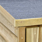 Tidyard Caseta Herramientas Jardín 4 Estantes de Apoyo Gabinete Caseta Herramientas Cobertizo Armario Exterior Madera Jardín Pino Impregnada 123 x 50 x 171 cm