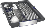 Siemens SR65YX08ME, iQ500 Smarter Geschirrspüler Vollintegriert, 45 cm breit, Besteckschublade, Zeolith, extra leise, aquaStop, automatische Türöffnung nach Programmende, varioSpeed, Innenbeleuchtung