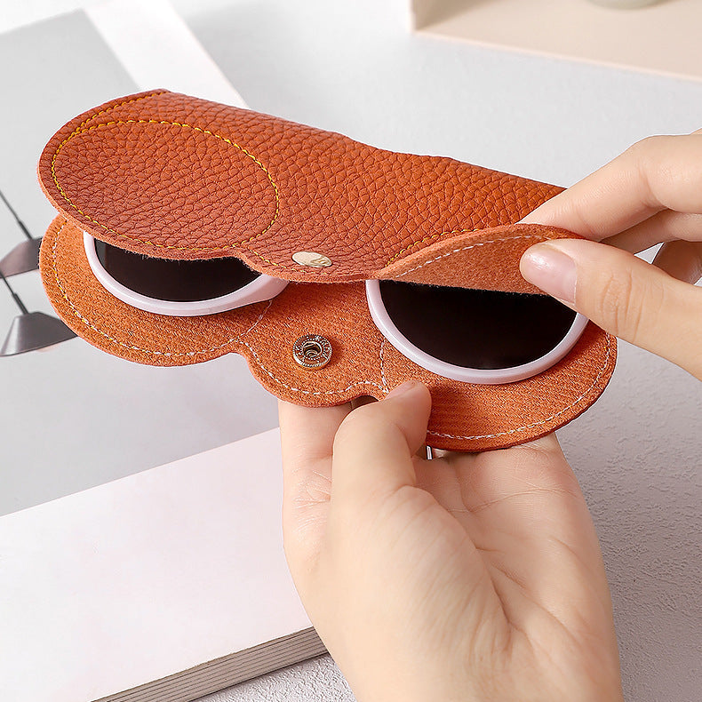 Travel Glasses Clip PU Leather Magnetic