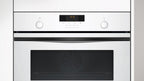 Balay - Horno compacto, 45 cm, Aire Caliente 3D, Aqualisis, Raíles Flex, Cristal blanco, 3CB5159B3