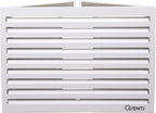 Qventi Abdeckung für Klimaanlage - Anthrazit/Grau - Aluminium - Schutzgitter - Verkleidung - Einfache Montage - Größe S - Außenmaße (LxBxH): 100 x 50 x 75 cm