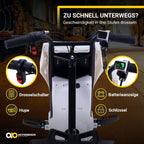 Actionbikes Motors Kinder Elektro Driftscooter | 𝟐𝟓𝟎 Watt Motor - Drift Cart 360°- 3 Geschwindigkeitsstufen - LED-Beleuchtung - Sitz verstellbar - Bluetooth - Drift Kart - Drift Auto (Space Purple)