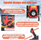 Soplador Gasolina 4 Tiempos Mochila 1000cc, Motor 12 HP, Depósito 2.0L, 10000 RPM, Potente Y Silencioso para Hojas, Nieve, Jardín, Patio Y Uso Profesional Residencial(Red)