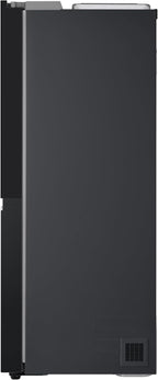 LG GSGV81PYLL Side by Side Kühlschrank, Klasse E, 635 L, Instaview, Kühlschrank mit Gefrierfach, Eis-, Crushed Ice- Wasserspender, Total NoFrost, Smart Inverter Kompressor, Wi-Fi
