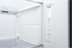 LG GSGV81PYLL Side by Side Kühlschrank, Klasse E, 635 L, Instaview, Kühlschrank mit Gefrierfach, Eis-, Crushed Ice- Wasserspender, Total NoFrost, Smart Inverter Kompressor, Wi-Fi