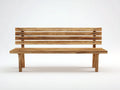 Bancos de jardín de madera 160x55x85 cm - marrón natural - estilo clásico para exterior