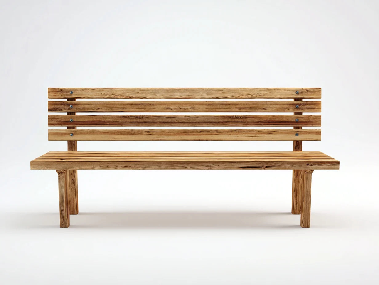Bancos de jardín de madera 160x55x85 cm - marrón natural - estilo clásico para exterior