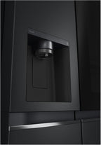 LG GSGV81PYLL Side by Side Kühlschrank, Klasse E, 635 L, Instaview, Kühlschrank mit Gefrierfach, Eis-, Crushed Ice- Wasserspender, Total NoFrost, Smart Inverter Kompressor, Wi-Fi