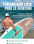 Niphean Tabla Paddle Surf Hinchable para Adultos con Todos los Accesorios, 320cm Paddle Surf Hinchable para Todos los Niveles, Sup Capacidad 200kg para 2 Personas, Stand up Paddle Board con Asiento